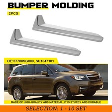 2-20PCS Bumper Cover Molding Fog Light Trim Chrome For 2017-2018 Subaru Forester picture
