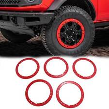 5PCS Bead Lock Wheel Trim Rings Kit Fit for 2021-2024 Ford Bronco  picture