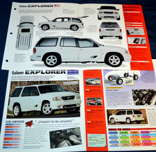 1998 Saleen Explorer XP8 Supercharged Spec Info Poster Original Brochure Ad 98 picture