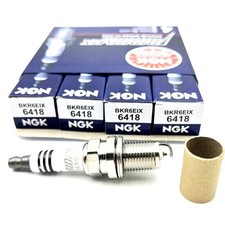 4Pcs Spark Plug Iridium IX NGK 6418 BKR6EIX Fits for Chevrolet Cruze 1.8L 2011 picture
