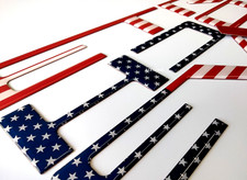 3D US FLAG RAISED DOMED TAILGATE LETTERS FOR COLORAD 2023-2026 US MADE picture