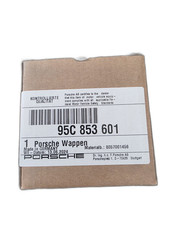 Genuine Porsche Hood Crest Emblem 95C853601 911 Cayenne Macan Panamera Taycan picture