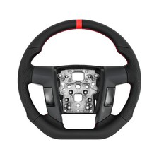 Steering Wheel for Ford F-150 (Raptor) 2009–2014 Full Leather with Red Shaft picture