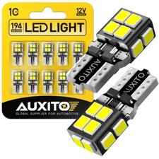 10x AUXITO T10 168 194 LED License Plate Light Bulb Interior Bulbs White 6500K picture