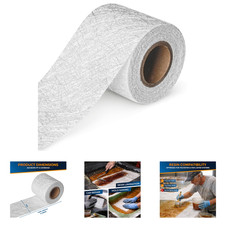 Fiberglass Chopped Strand Mat Roll 1.5 oz 4 in x 5 Yards for Boat Auto Repair picture