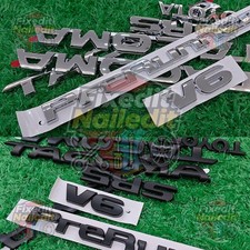 7Pcs Door Tailgate Badge For 2005-15 Tacoma Rear Emblem Replacement Black/Silver picture