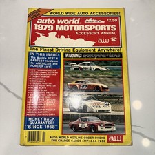 Vintage 1979 Auto World Motorsports Accessory Catalog Very Good Condition Rare picture