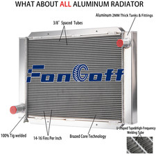 2-Row Aluminum Radiator Fits Airboat 31'' W x21'' H 209000 Universal New picture