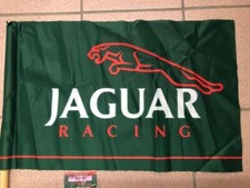Jaguar Racing Banner and pin set NOS flag measures 17x11 inches picture