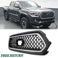Front Upper Grille Grill Magnetic Gray&Gloss Black For 2016-2023 Toyota Tacoma picture