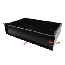 Black Steel Utility Bed Cargo Box For E-Z-GO, Yamaha, Club Car Golf Cart 41