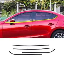 For Mazda 3 Axela Sedan 2014-2018 Black Steel Lower Windows Sill Molding Strip picture