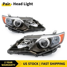 Pair Headlights Set HID Type Fits 2012-2014 Toyota Camry TO2519135 TO2518135 picture