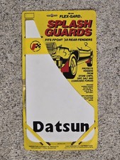 NOS Vintage 1979 Datsun Flex-Gard Splash Guards- White - Front or Rear Set of 2 picture