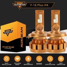 Auxbeam F-16 Plus H4 9003 LED Headlight Conversion Kit 6000K Hi/Lo Canbus Bulbs picture