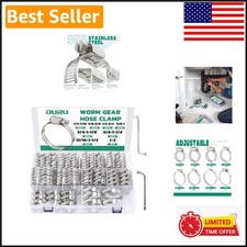 175PCS Versatile Stainless Steel Hose Clamp Kit with Easy-Use Adjustable Design picture