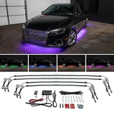 LEDGlow Multi Color Slimline LED Car Flexible Underglow Neon Accent Lights Kit picture