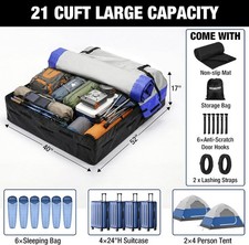 WORKPRO Rooftop Cargo Carrier Bag, Waterproof Car Roof Bag, Universal 21 Cu Feet picture