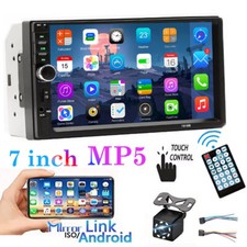 7in Tactil Estereo De Pantalla Radio Para Carro Con Camara 2 Din Bluetooth MP5 picture