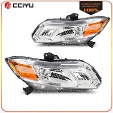 For 2012-2015 Honda Civic Replacement Headlights Assembly Clear Left+Right Lamps picture