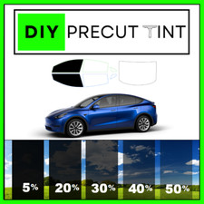 DIY Premium Ceramic PreCut Window Tint Tesla Model Y ANY Shade FRONT TWO Windows picture