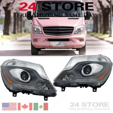 For 2014-2018 Mercedes Sprinter 2500 Xenon HID Headlights Driver LH+Passenger RH picture