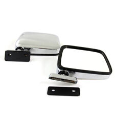 FIT 60-86 DATSUN NISSAN 720 PICKUP TRUCK NEW DOOR MIRRORS LEFT RIGHT CHROME PAIR picture