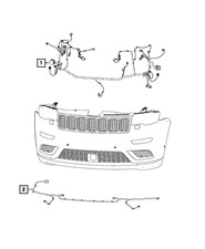 Genuine Mopar Front End Module Wiring 68480007AA picture
