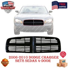 NEW MATTE BLACK FRONT GRILLE FOR 2006-2010 DODGE CHARGER SRT-8 CH1200295 picture