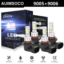 9005 9006 LED CAR Headlight High/Low Beam Super Bright Beam 4PCS Combo Kit WHITE picture