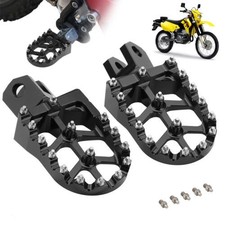 CNC Wide Foot Pegs Footrests Pedal Pads For Suzuki DRZ400S DRZ400SM 2000-2024 picture
