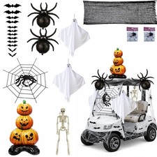Halloween Golf Cart Decorations Kit, 12Piece Spooky Decor Set picture
