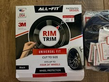 ALL-FIT Rim Trim Wheel Protection Strips Prevent Curb Rash and Scratches (BLACK) picture