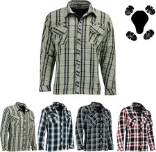 Men’s Motorcycle Armored Shirt CE Protection Cotton Riding Shirt Removable Armor picture