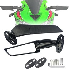 Motorcycle Mirrors Stealth Wind Wing Side Rearview Mirrors For Kawasaki Ninja picture