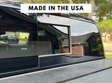 **2014-2018 Gloss Black Silverado/Sierra Rear Sliding Window Trim** picture