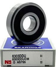 NEW NSK 6303 DDU CM DEEP GROOVE RADIAL BALL BEARING 17x47x14 mm 6303 RS 6303-2RS picture