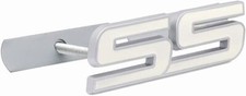 1Pc Fit Front Grille 06-10 SS Emblem Badge 15211285 3D Nameplate White Chrome picture