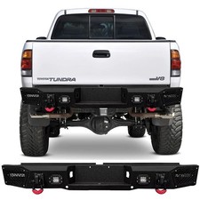 Vijay Steel Front/Rear Bumper for 2000-2006 Toyota Tundra w/Winch Plate+Lights picture