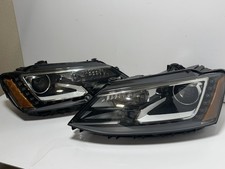13-16 VW Jetta DRIVER LEFT + PASSENGER RIGHT Xenon HID Headlight COMPLETE OEM🌟 picture