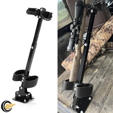 Fully Adjustable UTV Gun Mount Rack Adjustable Height Rifle Shotgun Holder picture