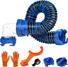 SheeChung 3FT RV Sewer Hose, Heavy-Duty Black Tank 3 FT, Hose picture