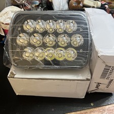 TWO Brand New 7x6 LED Black Headlight JG-1003  BRIGHT picture