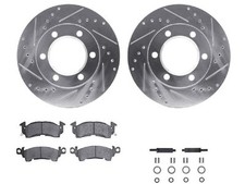 For 1974-1985 Jeep Wagoneer Brake Pad and Rotor Kit Dynamic Friction 25621NVGB picture
