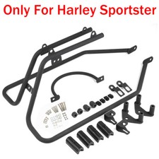 For 04-14 Harley Davidson Sportster Hard Saddle bag Conversion Mounting Brackets picture