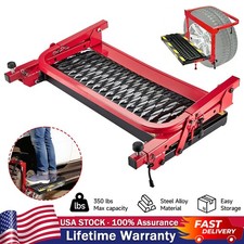 Heavy Duty Folding Tire Step Wheel Platform Adjustable For Truck SUV 350 lbs New picture