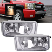 Fit For 2007-2015 Chevy Silverado 1500 2500 Front Bumper Pair Fog Lights Lamps picture