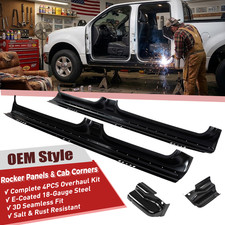 For 2009-2014 Ford Pickup F150 Rocker Panels and Cab Corners 4 Dr Crew Cab Lh Rh picture