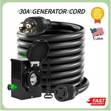 30A Generator Inlet Box 7500W NEMA L14-30 Waterproof Outdoor Power Connector US picture