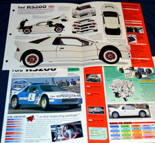1986 Ford RS200 Specs Info Original Poster Brochure Print 86 Escort picture